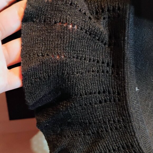 Ralph Lauren ruffled snap up sweater, short sleeve cardigan - Picture 6 of 9